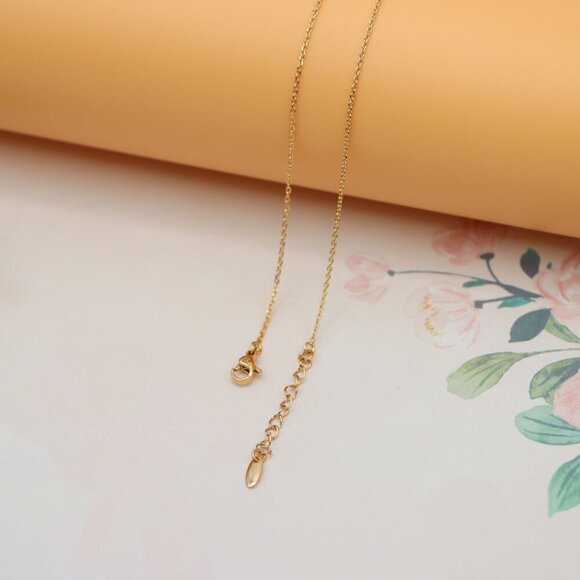 "Rose Gold “I ♥ U” Pendant Necklace with Crystals , XPNL0167 - Picture 13 of 13